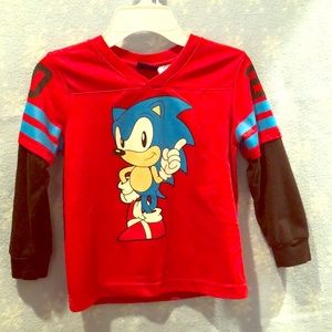 Sonic hedgehog long sleeve jersey